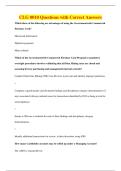 CLG 0010 Questions with Correct Answers