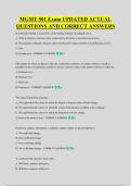 MGMT 501 Exam UPDATED ACTUAL &NewLine;QUESTIONS AND CORRECT ANSWERS