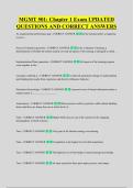 MGMT 501&colon; Chapter 1 Exam UPDATED &NewLine;QUESTIONS AND CORRECT ANSWERS