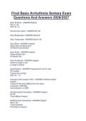 Final Basic Arrhythmia Sentara Exam&NewLine;Questions And Answers 2026&sol;2027