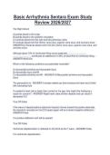 Basic Arrhythmia Sentara Exam Study&NewLine;Review 2026&sol;2027