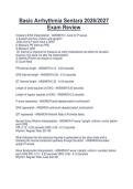 Basic Arrhythmia Sentara 2026&sol;2027&NewLine;Exam Review