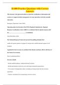 IS-800 Practice Questions with Correct&NewLine;Answers
