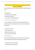 Med-Surg NCLEX Exam Prep Questions with&NewLine;Correct Answers