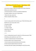 Med-Surg NCLEX Exam 1 Questions with&NewLine;Correct Answers