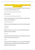 Med-Surg NCLEX Study Guide Questions with&NewLine;Correct Answers