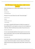 MS-900 Study Guide Questions with Correct&NewLine;Answers