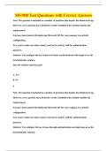 MS-900 Test Questions with Correct Answers