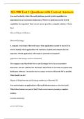MS-900 Test 1 Questions with Correct Answers