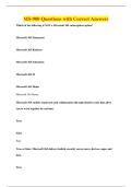 MS-900 Questions with Correct Answers