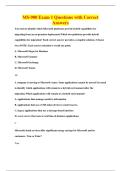 MS-900 Exam 1 Questions with Correct&NewLine;Answers