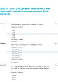CHEM 133 Lesson 2 Quiz Questions and Answers &vert; 2026 Update with complete solutions American Public University