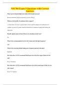 NM 704 Exam 3 Questions with Correct&NewLine;Answers