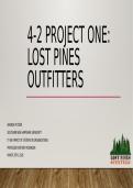 IT 409&semi; 4-2 Project One - Lost Pines Outfitter &vert; 2026 Update with complete solutions - SNHU&period;&NewLine;