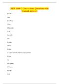 NUR 1140 C Conversions Questions with&NewLine;Correct Answers