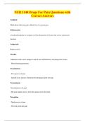 NUR 1140 Drugs For Pain Questions with&NewLine;Correct Answers
