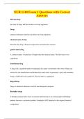 NUR 1140 Exam 1 Questions with Correct&NewLine;Answers