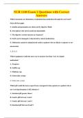 NUR 1140 Exam 2 Questions with Correct&NewLine;Answers