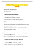 NUR 1140 Exam Questions with Correct&NewLine;Answers