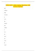 NUR 1140 C Abbreviations Questions with&NewLine;Correct Answers