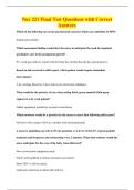 Nur 221 Final Test Questions with Correct&NewLine;Answers