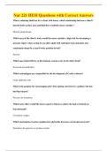 Nur 221 HESI Questions with Correct Answers