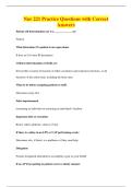 Nur 221 Practice Questions with Correct&NewLine;Answers