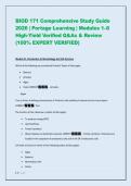 BIOD 171 Comprehensive Study Guide 2026 &vert; Portage Learning &vert; Modules 1&ndash;8 High-Yield Verified Q&As & Review &lpar;100&percnt; EXPERT VERIFIED&rpar; 