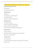 NUR 232 Test Questions with Correct Answers