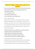 NUR 232 Chapter 29 Questions with Correct&NewLine;Answers