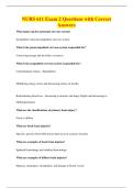 NURS 611 Exam 2 Questions with Correct&NewLine;Answers