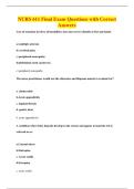 NURS 611 Final Exam Questions with Correct&NewLine;Answers