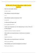 NURS 6512 Week 8 Questions with Correct&NewLine;Answers