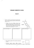 ORGANIC CHEMISTRY II &lpar;2302&rpar;  &NewLine;Exam 4