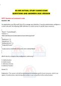 SC-900 ACTUAL STUDY GUIDE EXAM 
