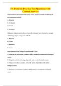 PA Pesticide Practice Test Questions with&NewLine;Correct Answers