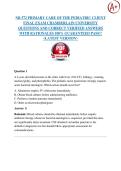 NR 572 PRIMARY CARE OF THE PEDIATRIC CLIENT FINAL EXAM CHAMBERLAIN UNIVERSITY 2026 &sol; 2027  QUESTIONS AND CORRECT VERIFIED ANSWERS WITH RATIONALES 100&percnt; GUARANTEED PASS&excl;&excl;   <LATEST VERSION>