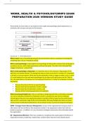 WORK&comma; HEALTH & PSYCHOLOGY&lpar;WHP9 EXAM PREPARATION 2026 VERSION STUDY GUIDE