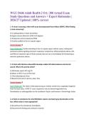 WGU D446 Adult Health 2 OA &vert; 200 Actual Exam Study Questions and Answers &plus; Expert Rationales &vert; 2026&sol;27 Updated &vert; 100&percnt; correct