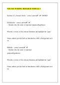 NUR 3165 Nursing Research Module 4 Notes &vert; Complete Study Guide & Exam Revision Material