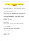 Red Cross WSI Questions with Correct&NewLine;Answers