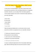 SY0-701 Study Guide Questions with Correct&NewLine;Answers