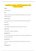 CompTIA Security&plus; SY0-701 Questions with&NewLine;Correct Answers