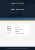 COS4852 Assignment 3 Machine Learning Year Module 2026