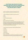 PHYSIOTHERAPY NBCE EXAM PREP TEST BANK 1 &vert;&NewLine;400 Questions with Correct Answers and Detailed Rationales &vert;&NewLine;Actual NBCE PT Boards Exam Prep Test Bank &NewLine;Latest 2026-2027 Edition&vert; A&plus; GRADED&NewLine;