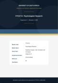 PYC3714 Assignment 2 Semester 2&comma; 2026 Due August 2026