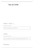 NSG 367- PHARM EXAM 1 NEWEST WITH QUESTIONS AND ANSWERS 2026&sol;2027&vert;GRADED A&plus;
