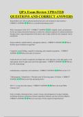 QPA Exam Review UPDATED &NewLine;QUESTIONS AND CORRECT ANSWERS
