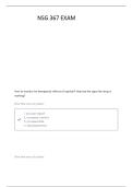 NSG 367 EXAM -1 NEWEST WITH QUESTIONS AND ANSWERS 2026&sol;2027&vert;GRADED A&plus;