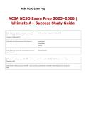ACSA NCSO Exam Prep 2025&ndash;2026 &vert; Ultimate A&plus; Success Study Guide
